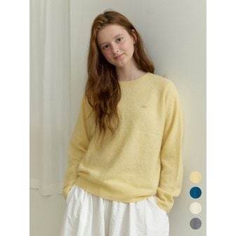 클루니 Fluffy cashmere wool knit - (4 colors)