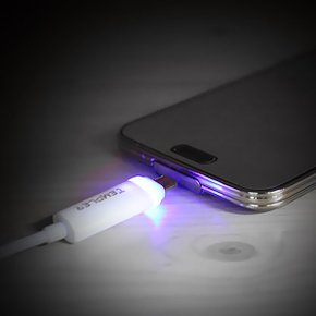 다용도 TEMPLER 완충알림 LED 5PIN USB 충전 케이블 1M