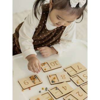 놀그라미 원목 수세기 블럭 Wooden Counting Blocks