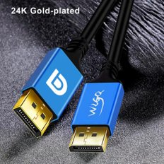 WLGQ Displayport 1.4 Cable 8K 60Hz 4K 120Hz 2k 144hz DP to DP HD (1.5m) 높은 리프레시 게임