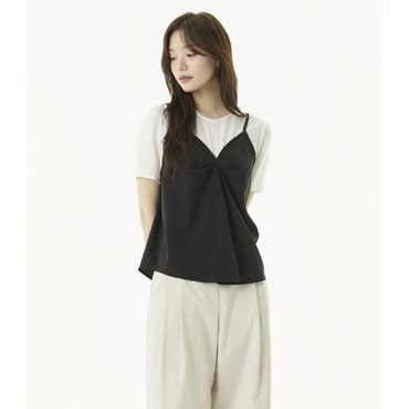 플라스틱아일랜드 뷔스티에 레이어드 블라우스 (PR2WB435)