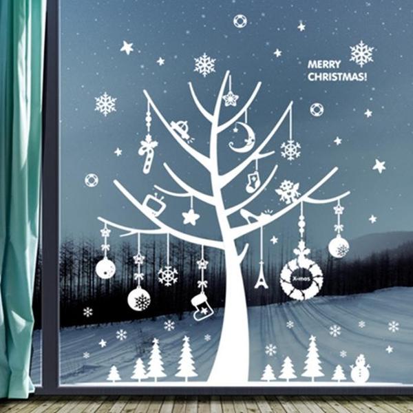 겨울 빅 크리스마스 겨울흰나무 스티커(1)