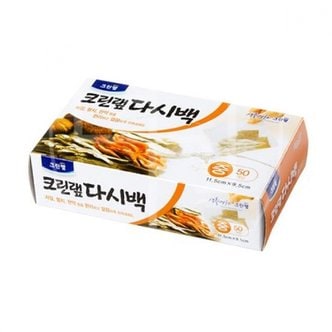 제이큐 크린랩 다시백 육수 거름망 멸치 채수 다시통 중 50P X ( 2매입 )