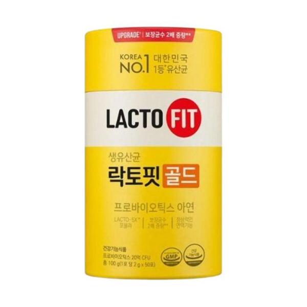 락토핏 골드 프로바이오틱스 유산균 아연 스틱 2g x 50포 (S47211358)