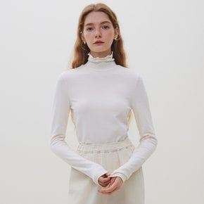 (12/1 예약배송)WD_Wave turtleneck knit top_WHITE