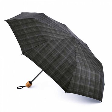 펄튼 해크니 차콜 체크 남성 수동 3단 우산 26cm 352g