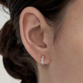 [권은비,서은광,조아람,주현영 착용][sv925]baby rose one-touch earring