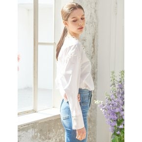 planet-97 V lace neck blouse_white