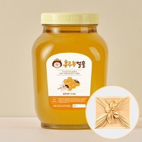 [선물세트 / 보자기 추가 발송]24년 햇꿀 홍주부 사양벌꿀 아카시아향,잡화향 2.4kg
