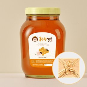 [선물세트 / 보자기 추가 발송]24년 햇꿀 홍주부 사양벌꿀 아카시아향,잡화향 2.4kg