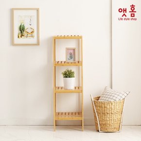 원목 수납선반 4단