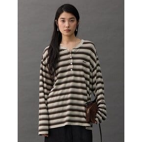 REED HENLEY T-SHIRT - KHAKI