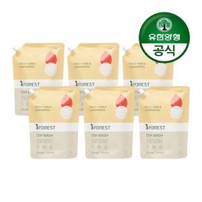 아름다운세제 에이포레 fresh herb 리필 1000ml 6개