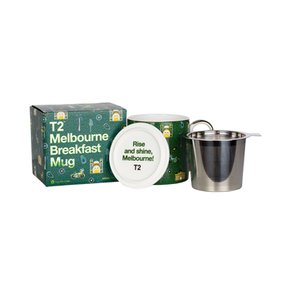 T2 멜버른블랙퍼스트 머그&인퓨저/ Iconic Melbourne Breakfast Mug with Infuser