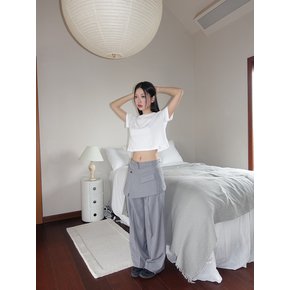 GEEK TUK WIDE PANTS [GREY]