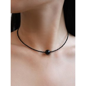 Onyx Ball Necklace