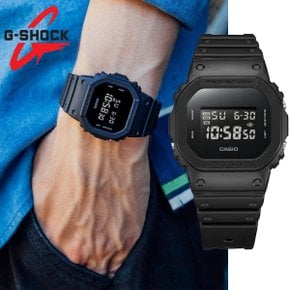 스퀘어 매트 블랙 군인 전자 손목시계 DW-5600BB 5600UBB