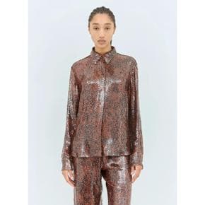 24 FW 드리스반노튼 여성 Sequin Shirt dvn0258017grn