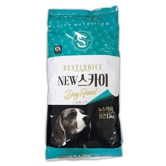  강아지 뉴스카이 성견용 15kg 1P 반려견 건식 사료 (WD5097A)