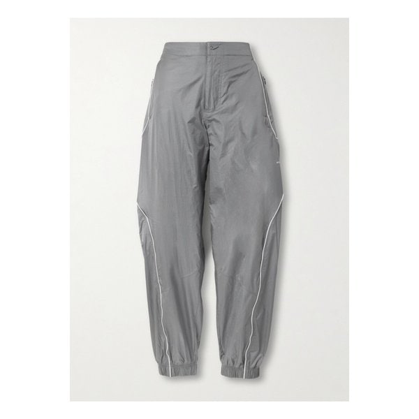 자크뮈스 파이핑 셸 테이퍼드 트랙 팬츠 라이트 그레이 1647597349221314