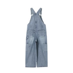 [시흥점] 캣 브러쉬 워싱 와이드 데님 오버롤 AR1DO260