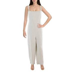 4860287 Eileen Fisher Womens Straight Leg Sleeveless Jumpsuit