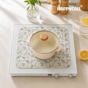 실리콘 인덕션 보호매트 유리섬유 고온 내열 오염방지 패드 24cm 1구