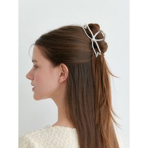 bow tie metal hair clip