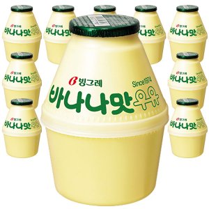  빙그레 바나나맛 우유 240ml x 10개 항아리 단지우유