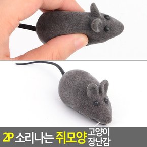 2P 소리나는 쥐모양 고양이 장난감 고양이장난감 애묘장난감 애견장난감 애견용품 움직이는애묘장난감