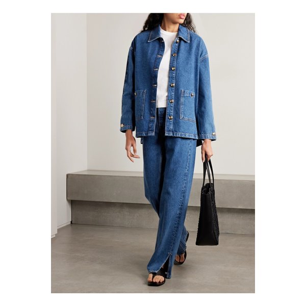 루카 오버사이즈 데님 재킷 다크 데님 46376663162878642