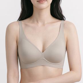 말랑 촉감 V넥 노와이어 브라