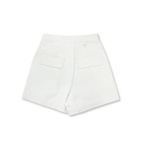 Fleece Twill Pocket Shorts 피치기모 포켓숏츠_IVORY