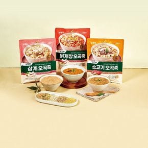 대상웰라이프 뉴케어 당플랜 소고기 오곡죽 3봉지(죽 300g x 6개 + 참기름 2g x 6..[34484721]