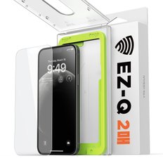 아이폰15 프로 맥스 강화유리 EZ-Q 보호 필름 2장+간편 부착 키트 포함