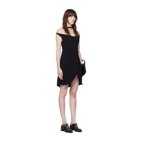 쿠레쥬 블랙 일립스 미니 드레스 224CRO383VI0013 9999 Black