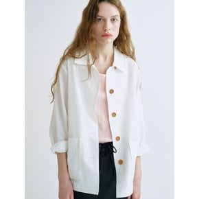 S Amelia Seersucker Jacket_White