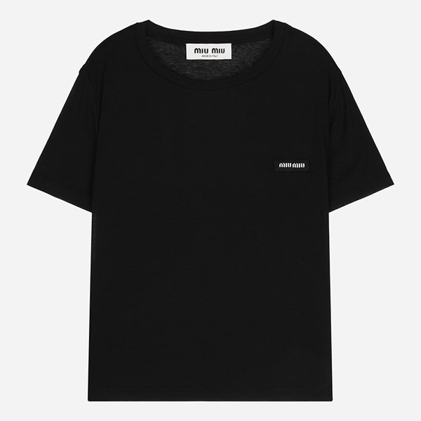 [시흥점] 6S MJN466 133O F0002 로고 패치 반팔 티셔츠 블랙