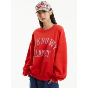 바시티 로고 스웻셔츠 레드  _VARSITY LOGO SWEATSHIRT RED