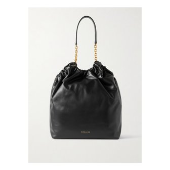 DEMELLIER 드멜리어 더 마이애미 개더 가죽 토트 블랙 1647597357778880