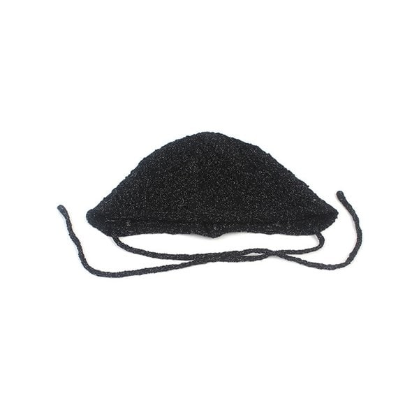 Soft Cool Black Knit Bonnet Hat 보닛햇
