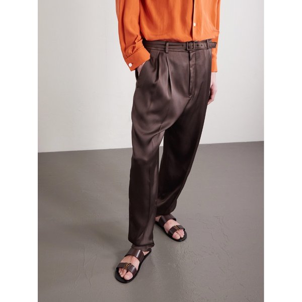 바빌론 로고 장식 가죽 샌들 46376663163025112