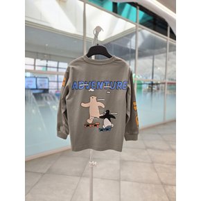 보드 곰 펭귄 그래픽 긴팔 쭉티 KR2TSU012KH