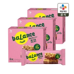 밸런스밀 프로틴바 단백질바 초코 38g 4입 x3개(총 12개)