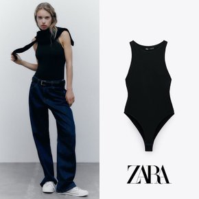 ZARA 자라 블랙 홀터넥 바디수트