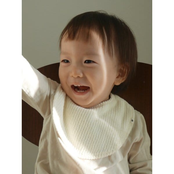 세로줄 테리 빕 - Vertical line terry bib