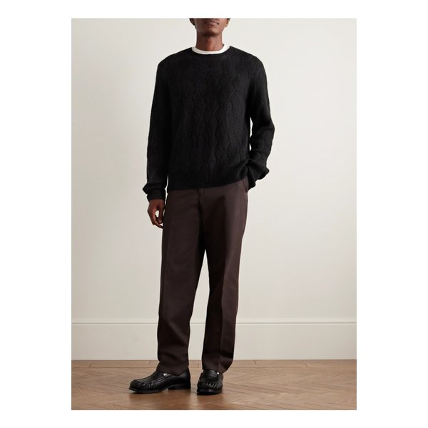 오피시네 제네랄레 마르코 자카드 니트 울 실크 알파카 캐시미어 혼방 스웨터 46376663162908613