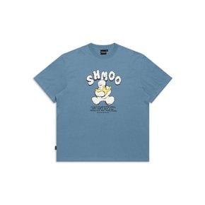 슈무 러브 엔젤 그래픽 티셔츠 - GREYISH BLUE Z263UST070908