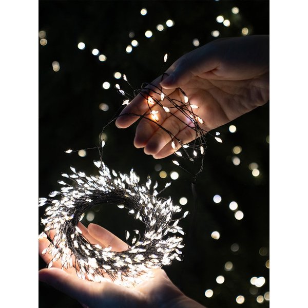 반딧불 프리미에르 500구 스파클링 지네전구 리모컨 플러그형 크리스마스 트리 조명 연장가능