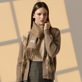 [신세계단독] 데너 몽골 햇 캐시미어100 숄 머플러 (핑크 컬러 추가)